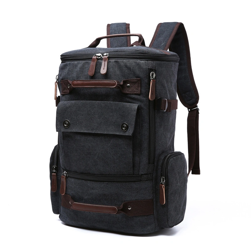 SA49 Vintage Hiking Travel Rucksack Backpacks Bag Duffel for Men OEM ODM Outdoor Durable Large Laptop Wholesale Backpack Canvas