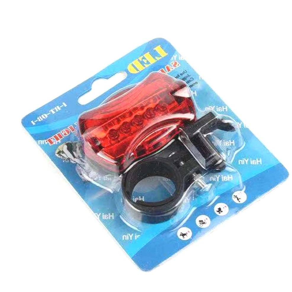 Mountain Bike Butterfly Tail Light 5 LED Warning Light Battery Bicycle Accessories