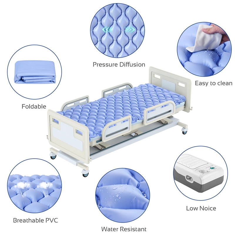 Medical Anti-Decubitus Inflatable Bubble Air Mattress with Pump