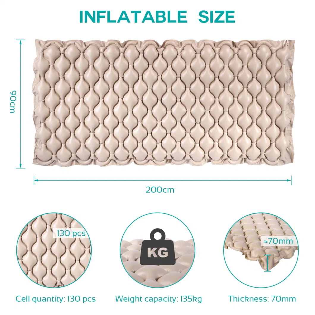 Wholesale Cheap Price Medical Hospital Bed Air Bed Bubble Mattress Anti Bedsore Air Mattress Anti-Decubitus Mattress with Pump