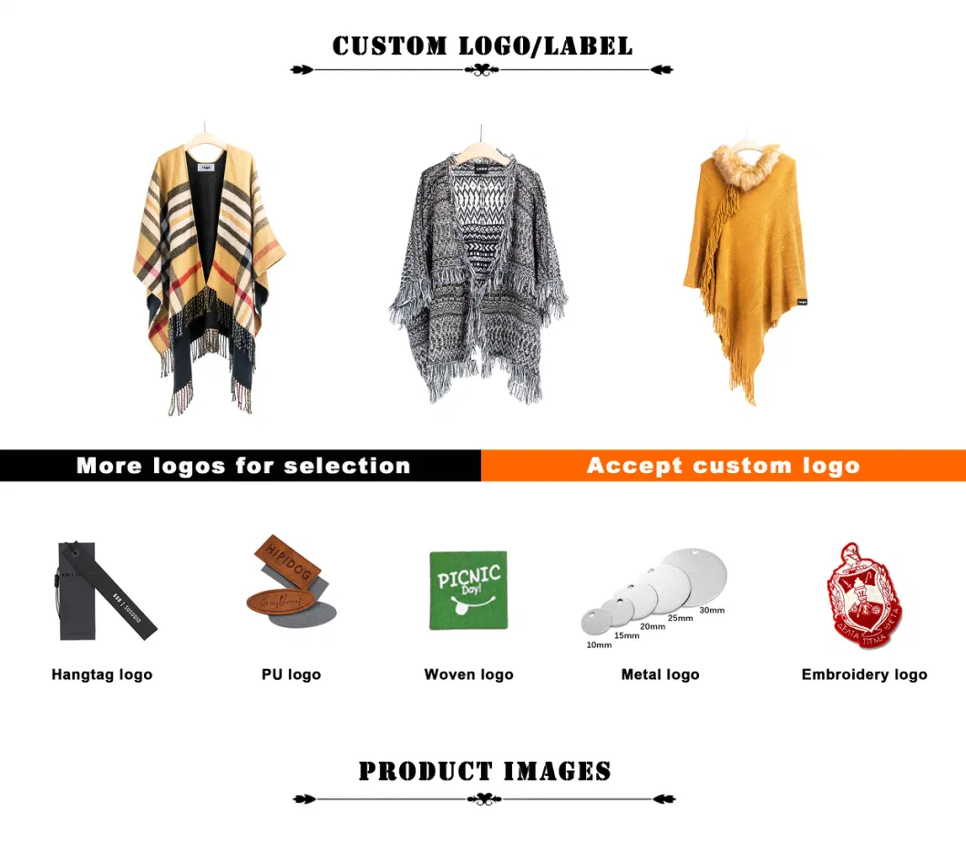 Home Rui Manufacturer Outerwear Autumn Woman Camel Apparel Accessory Boucle Fringe Oversize Pullover Lattice Tartan Grids Turtleneck Shawl Cloak Cape