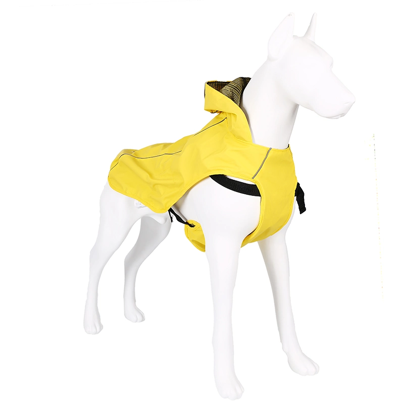 Modern Style Lovely Ducky-Yellow Dog Rain Poncho with Hoodie