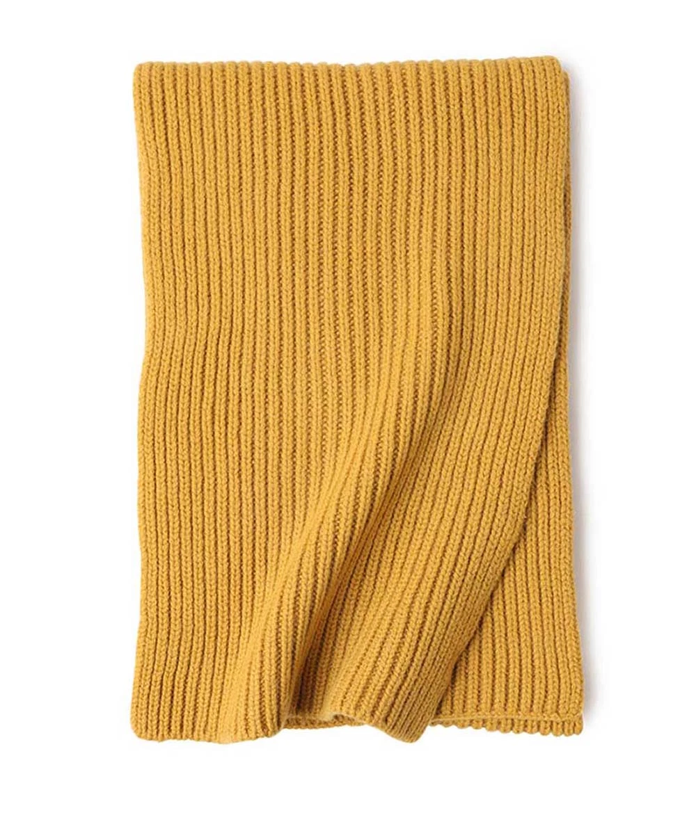 Factory Bright-Colored Winter Warm Knitted Wool Scarf for Men &amp; Women