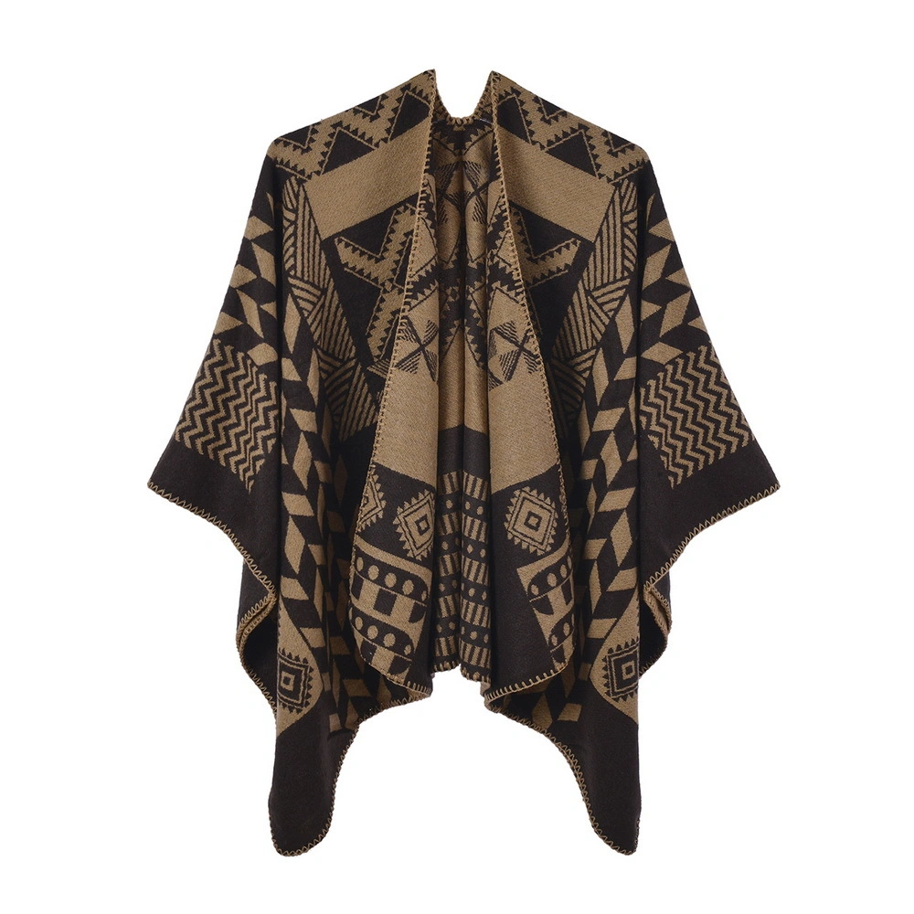 Poncho Cape Retro Style Vintage Winter Shawl Wraps for Women