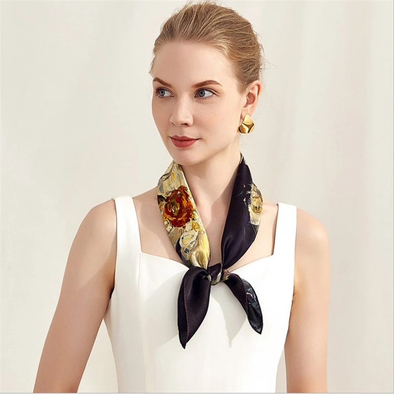 Digital Print 100% Mulberry Silk Womens&prime; Silk Scarf