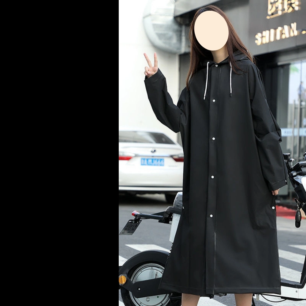 Non-Disposable Raincoat Single Women Anti-Storm Full Body Long Adult Outdoor Men Electric Car Rain Cape Conjoined Bl23265