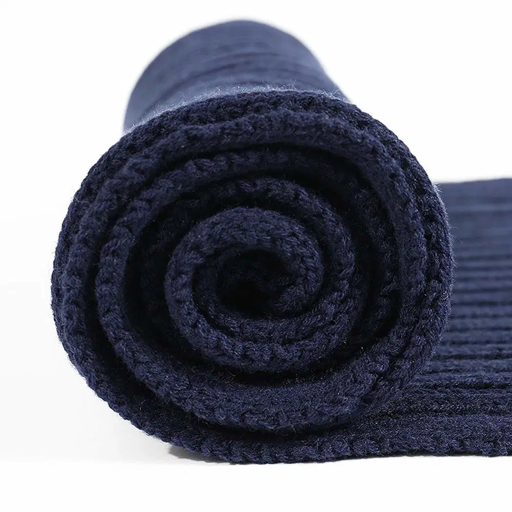 Promotional 100% Acrylic Long Thick Cable Warm Comfortable Knit Wool Scarf Wool Knit Scarf