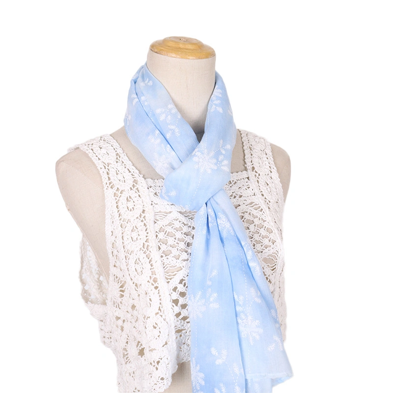 Blue Women Shawl Neck Scarf for Women Lightweight Sunscreen Shawls Wrap