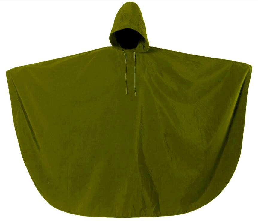 Top Quality Adult Reusable Hooded Polyester Rain Poncho