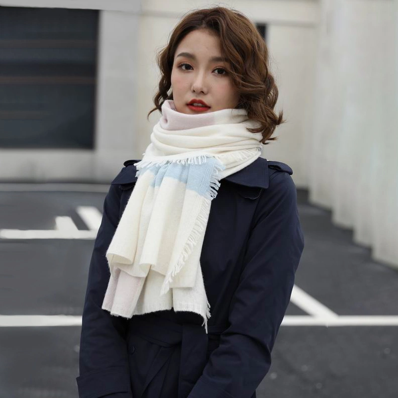 OEM Fashion Chunky Women 100% Merino Wool Scarf