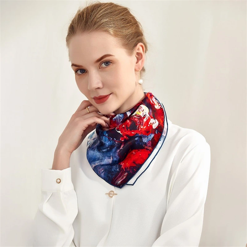 Digital Print 100% Mulberry Silk Womens&prime; Silk Scarf