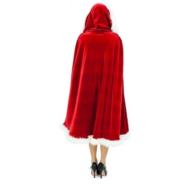 Red Christmas Adult Long Cloak Cape