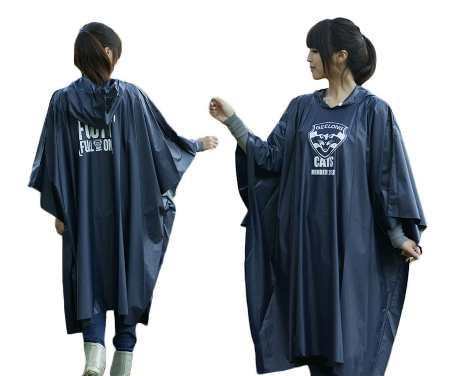 Hooded PEVA Poncho PEVA Reusable Rain Poncho Waterproof PEVA Reusable Rain Poncho