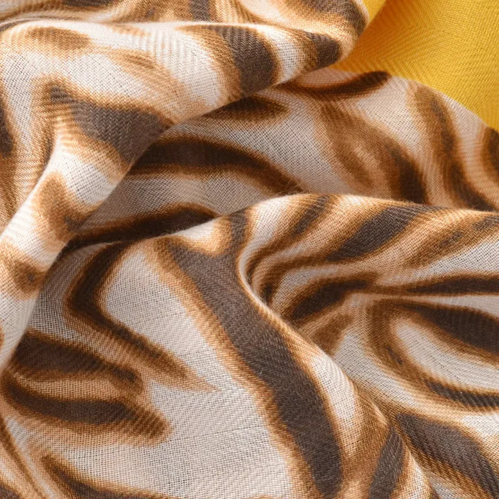 Fashion Zebra Leopard Prints Shawl Twill Animal Printing Scarf