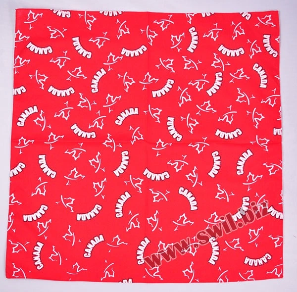 Custom Fashion Exhibition Decoration Digital Printing Promotion Polyester Fabric Bandana Scarf