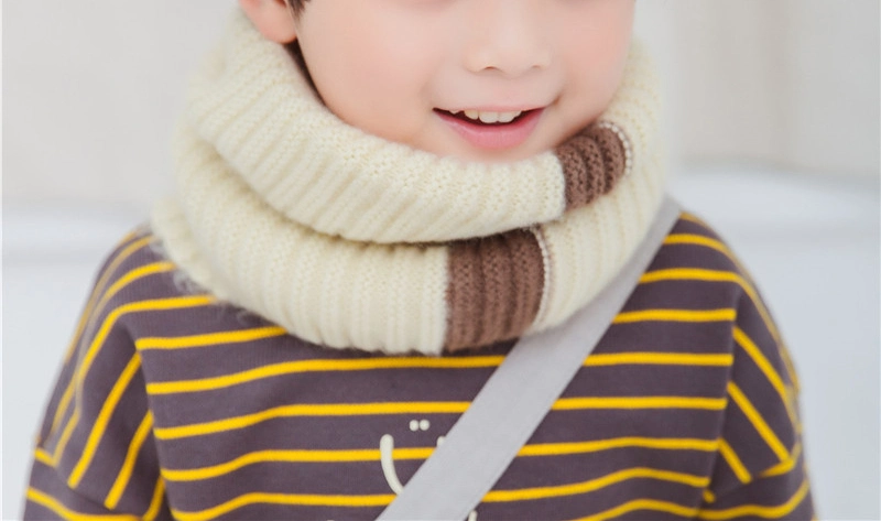 Children Plain Cute Spring Winter Unisex Warm Soft Daily Scarf