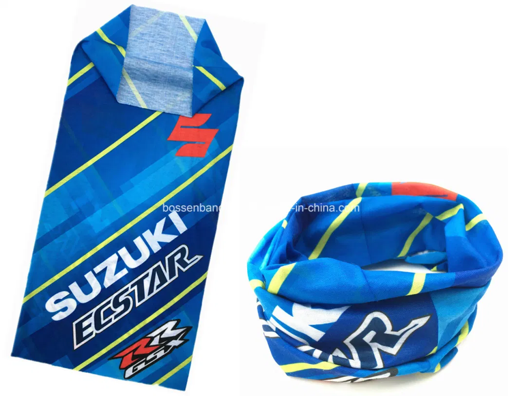 China Factory OEM Produce Custom Logo Print Polyester Microfiber Neck Gaiter Seamless Tubular Bandana Tube Scarf