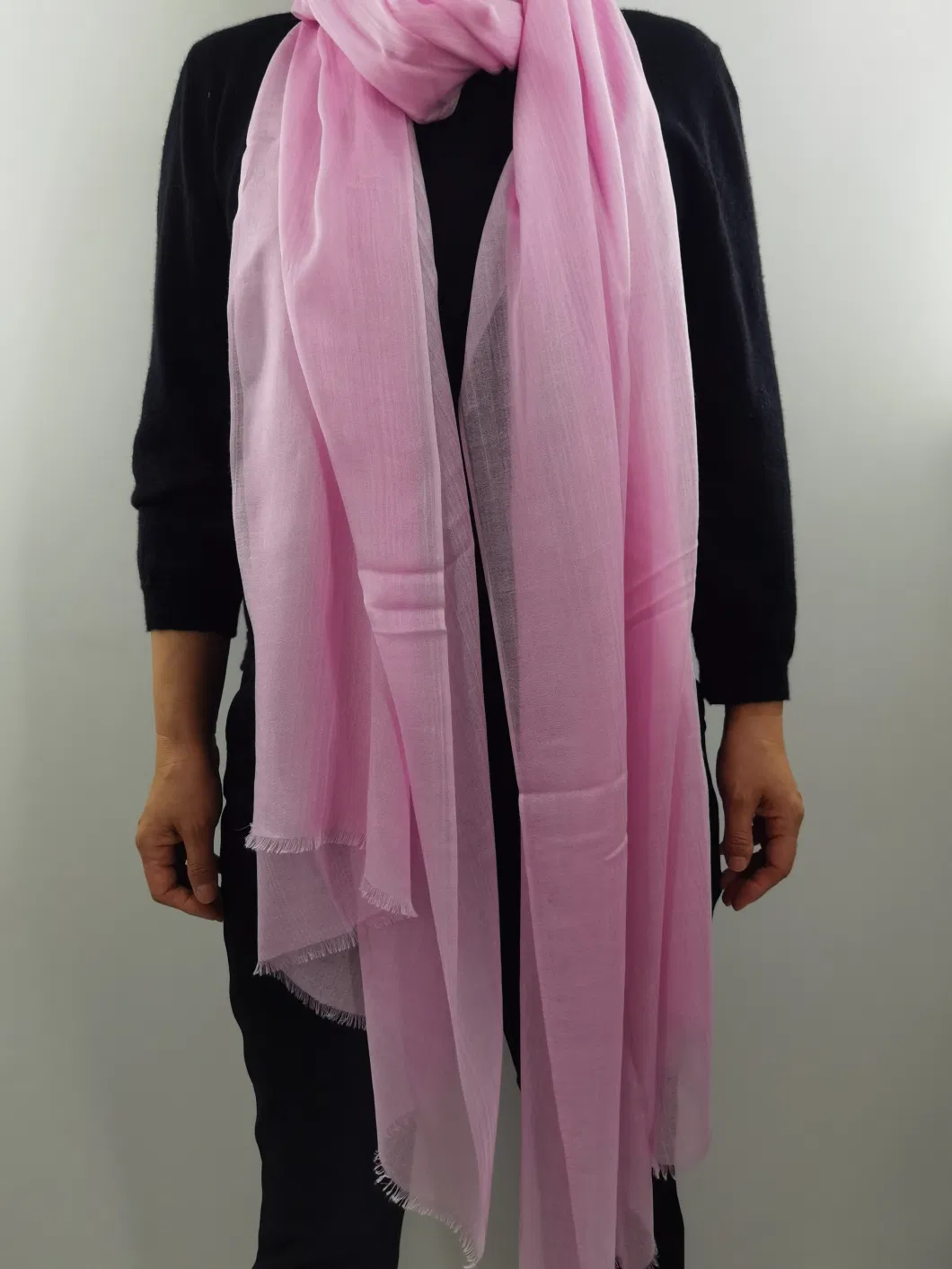 Wool Modal Feather Thin Shawl