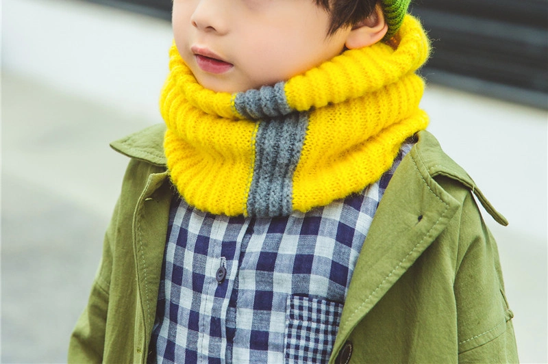 Children Plain Cute Spring Winter Unisex Warm Soft Daily Scarf