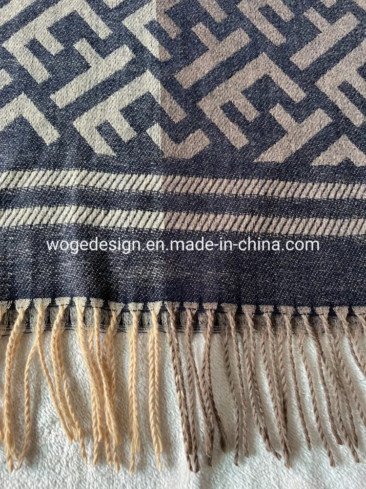 Woge Factory Bulk Buy High Quality Lightweight and Washable Cashmere Like Viscose Soft Warm Scarf Wrap