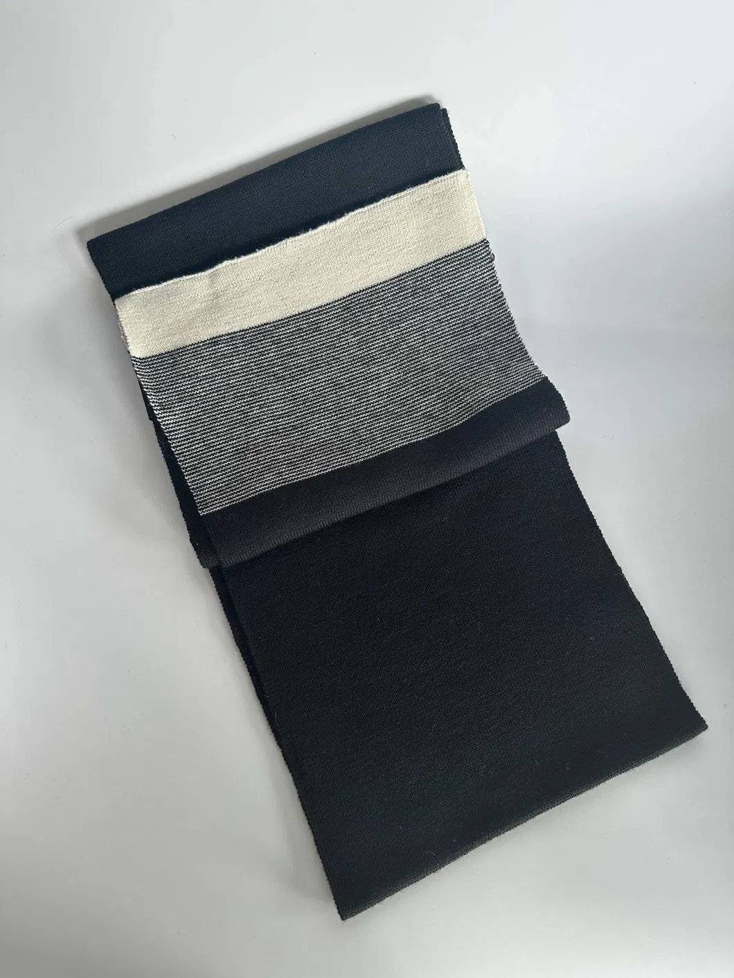 Hold Plus Wool Acrylic Cotton Scarves Black and White Simple Fashion