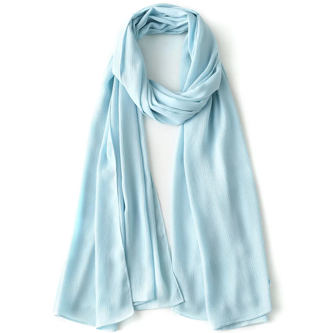 High Quality Light Blue Summer Chiffon Poncho Wraps and Shawls