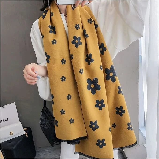 Wool Scarf Female Winter Korean Version of Wild Mother Cashmere Shawl