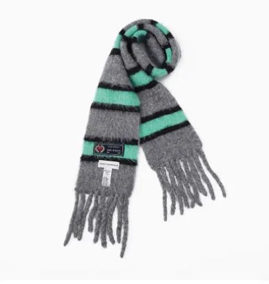 Coloured Striped Scarf Tassels Winter Autumn Fashion Colorful Collocation Winter Warm Scarf