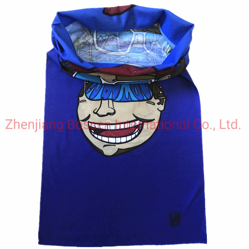 China Factory OEM Produce Custom Logo Print Polyester Microfiber Neck Gaiter Seamless Tubular Bandana Tube Scarf