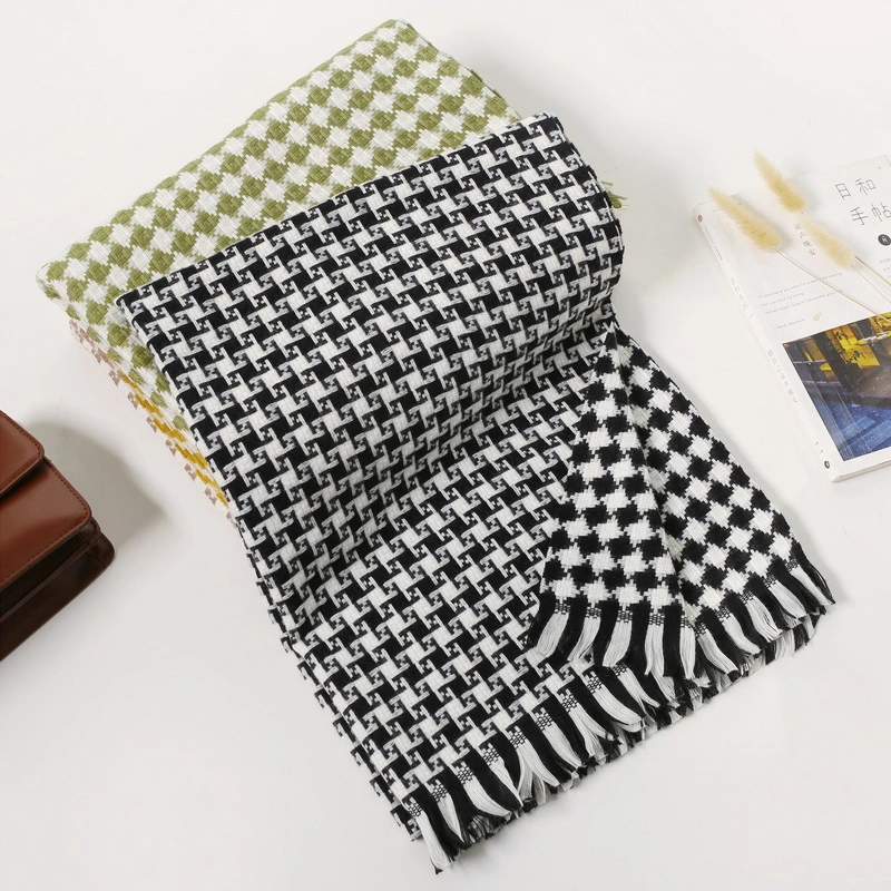 Wholesale Soft Chic Plaid Print Long Scarf for Ladies