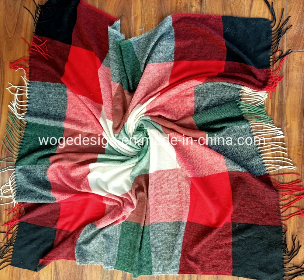 Fashion Classic 140*140cm Plaid Blanket Scarf Winter Fall Wraps Warm Soft Chunky Oversized Tartan Shawls Scarves