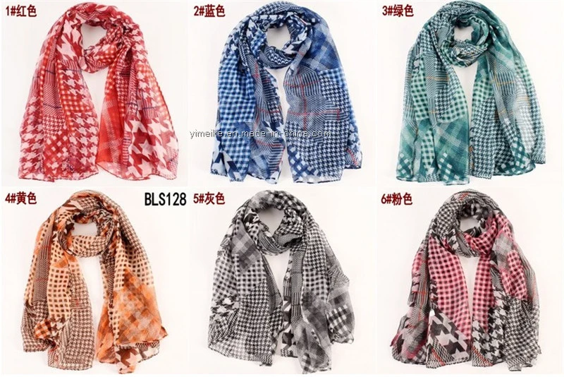Factory Price Fashion Spring Neckchief Floral Printing Lady Scarves