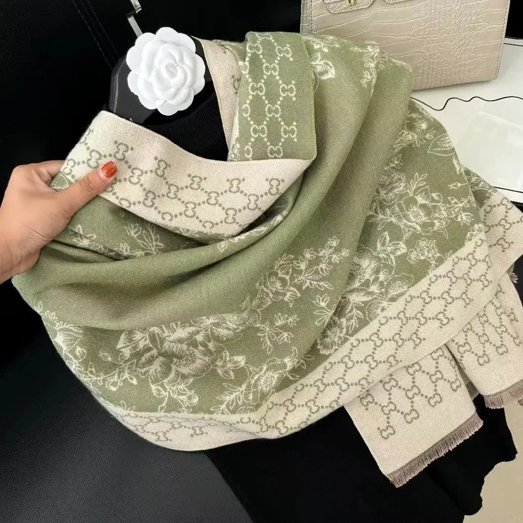 Letter Printed Shawl Luxury Designer Scarf for Women