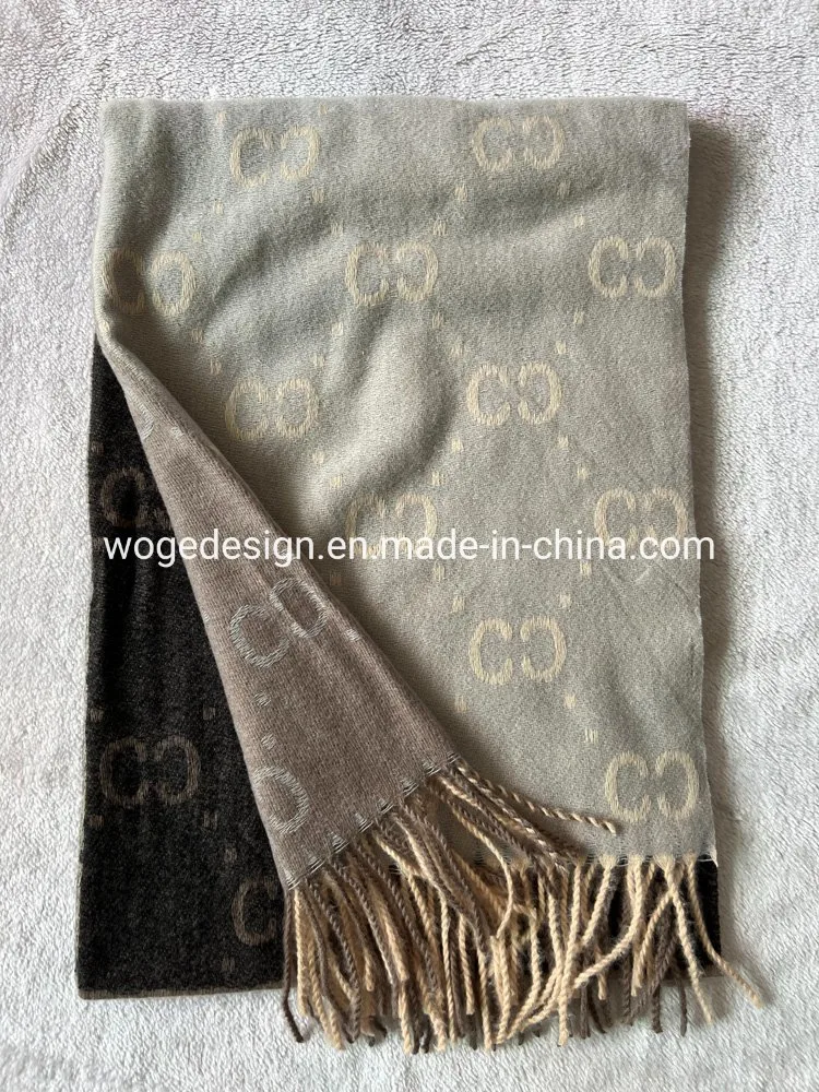 Tops Sold Jacquard Checked Star Winter Warm Woman Cashmere Scarf