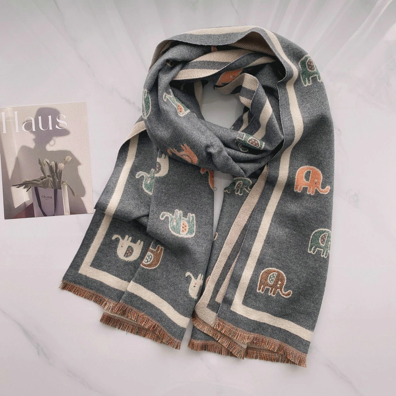 Pashmina Elephant Designer Ladies Scarf Shawl