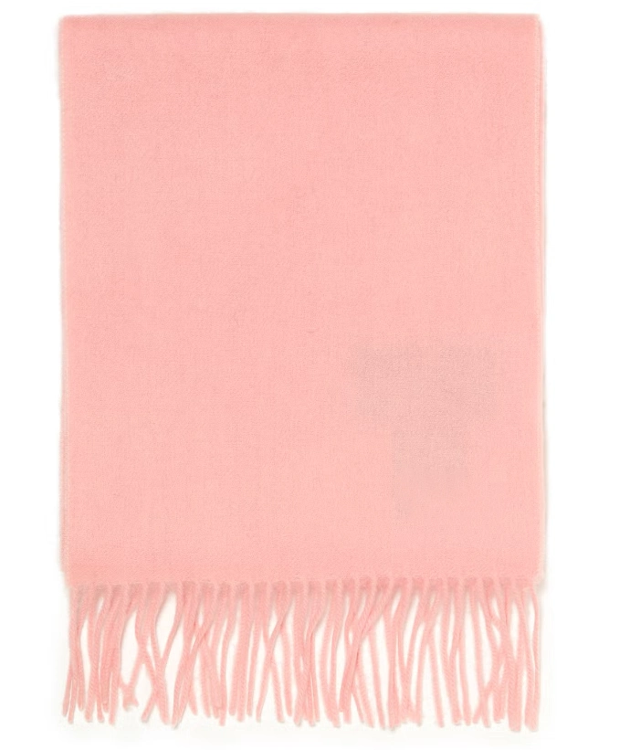 Women&prime;s Fashion Soft Lambswool Woven Scarf with Comfortable Touch - Blush Pink