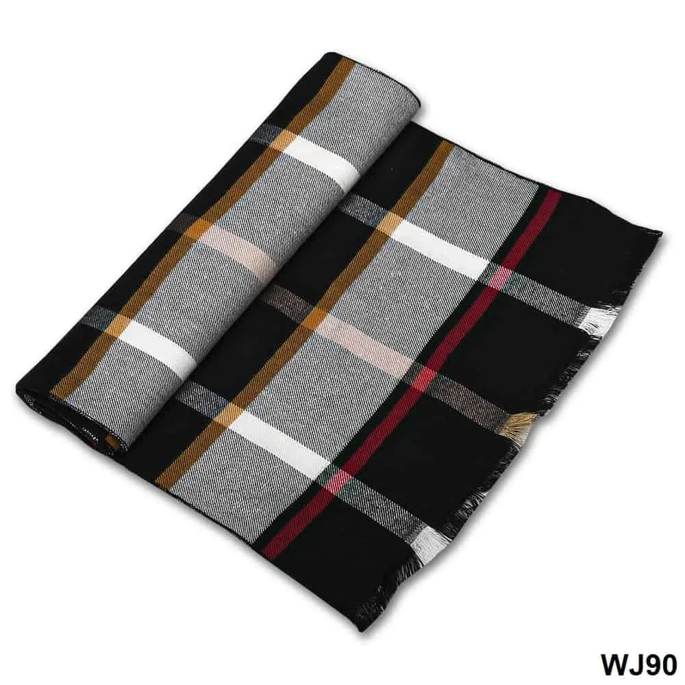 Super Soft Classic Beige Check Cashmere Feel Winter Scarf