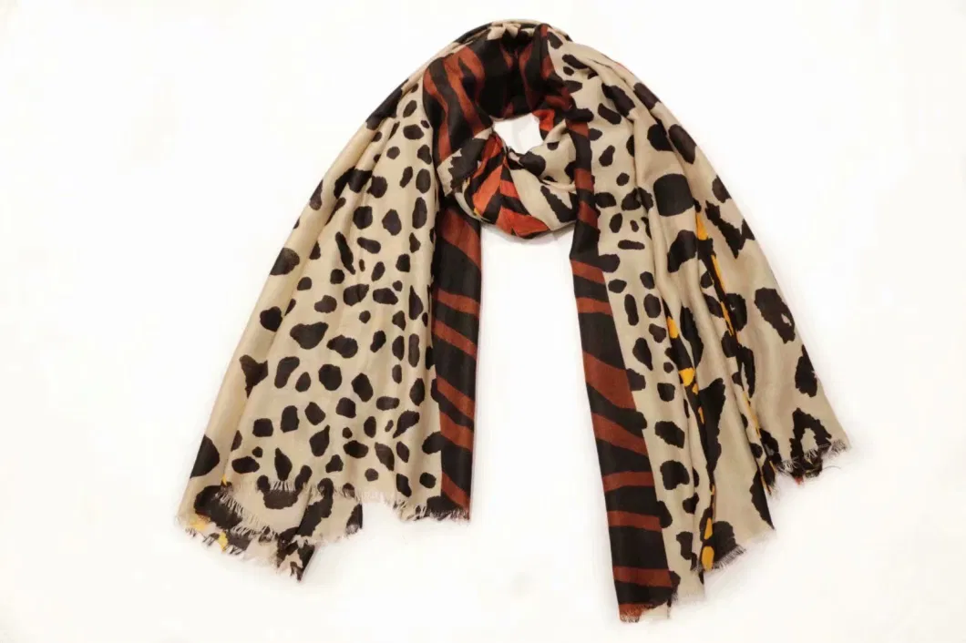 Ladies New Fashion Leopard Patchwork Shawl Animal Pattern Hijab Autumn Winter Zebra Print Muffler Headband Foulard Sjaal Wrap Scarf