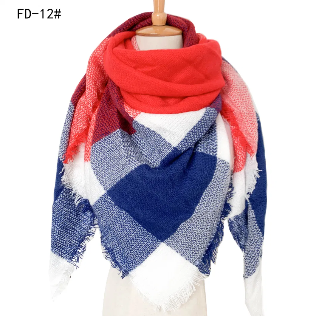 Blanket Women&prime;s Plaid Winter Warm Cozy Tartan Wrap Shawl Oversized Scarf