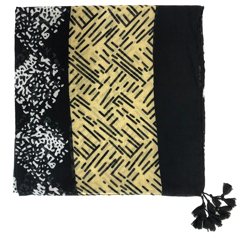 Creative Viscose Scarves Delicate Ethnic Style Shawl with Diverse Plants Printing for Women Manufacture Wholesale