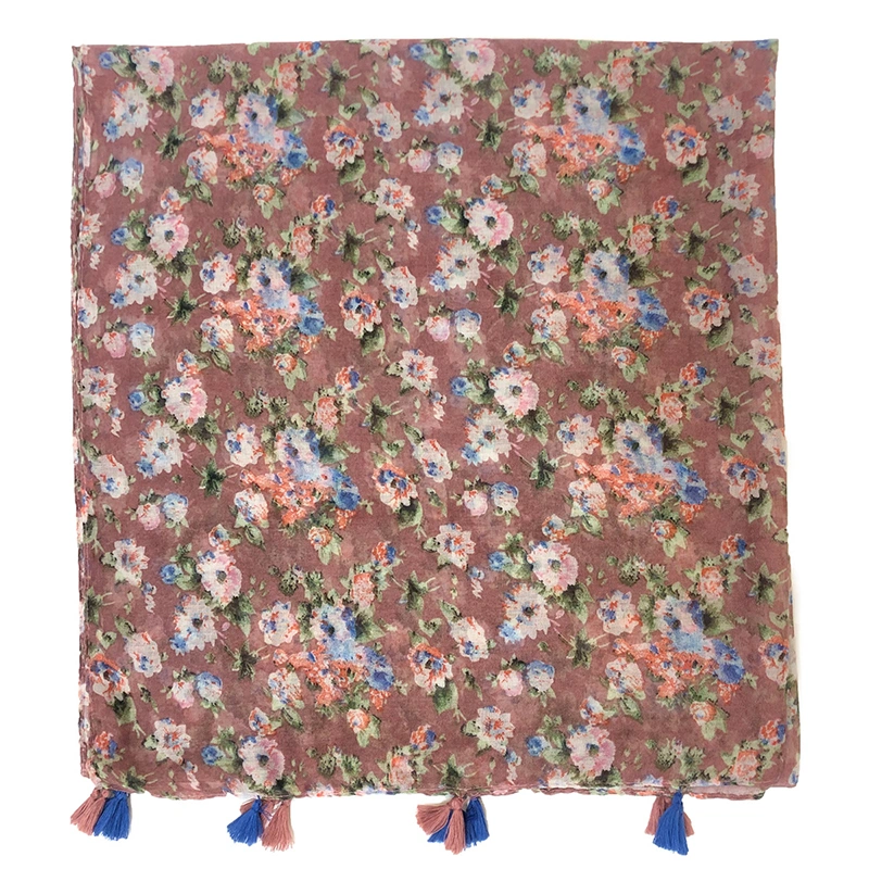 New Design Women&prime;s Printed Cotton Scarf Women&prime;s Headscarf Pakistan