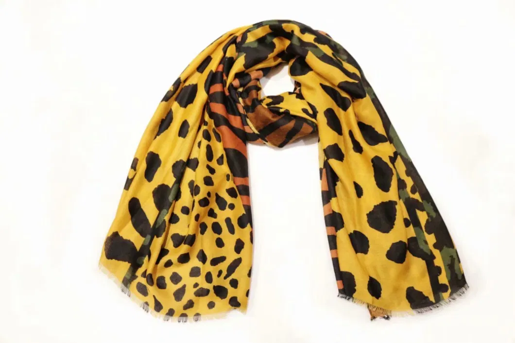 Ladies New Fashion Leopard Patchwork Shawl Animal Pattern Hijab Autumn Winter Zebra Print Muffler Headband Foulard Sjaal Wrap Scarf