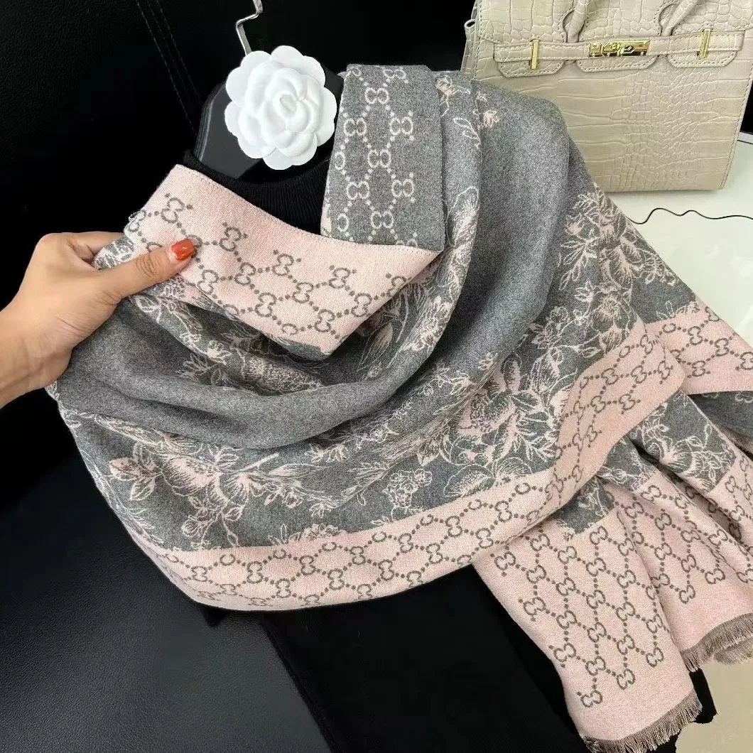 Letter Printed Shawl Luxury Designer Scarf for Women