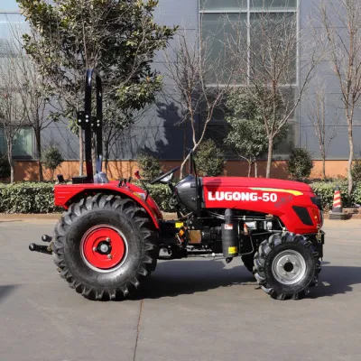 China Basic Customization Agricultural Machinery Manufacturer 4WD 50HP Garden/Farm/Lawn Small Wheel Tractor with CE (60/70/80/90/100/120HP)
