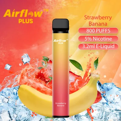 100% High Quality Airflow Plus Disposable Vape Pen 800puffs with Security Code