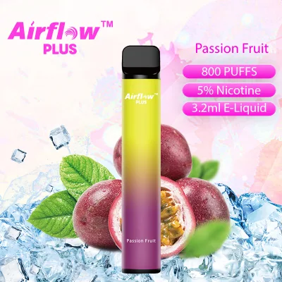100% High Quality Airflow Plus Disposable Vape Pen 800puffs with Security Code