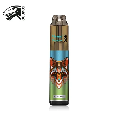 Magic Dragon Disposable Vapes 7000 Puffs Nicotine 6 Colors RGB Light Tobacco License Company