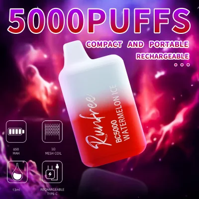 Wholesale Authentic Code Ultra Empty Vape Mesh Coil Ultra Pure Taste E Hookah Charger 5000 Puffs Wape