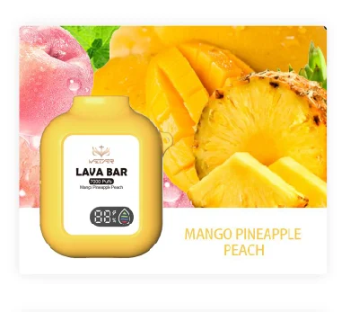 Wholesale E Cigarette 0%/2%/5% OLED Screen Vape Lava Bar 7000 Puffs OEM/ODM