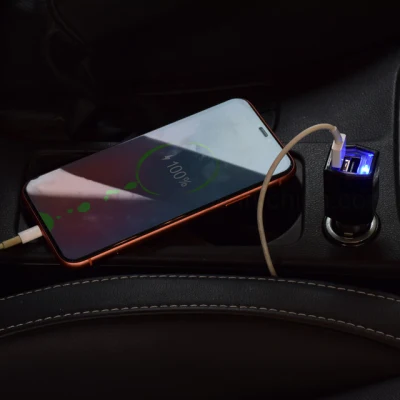DC 12-24V 5V 3.1A USB Car Fast Charger Power Adapter Car Cigarette Lighter Socket